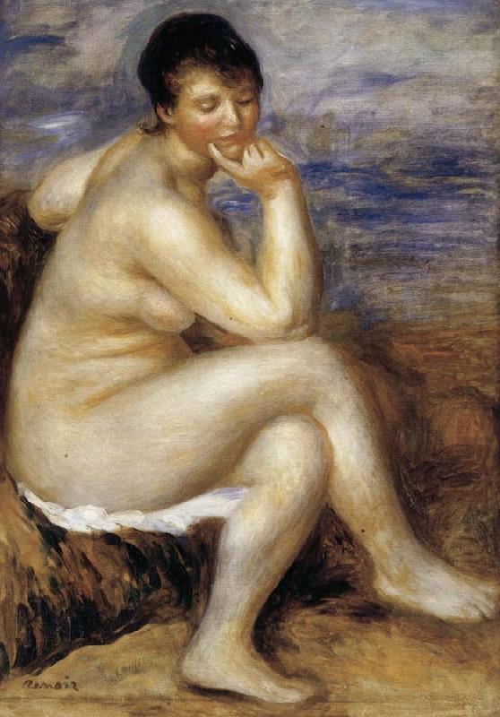 Pierre Renoir Bather with a Rock china oil painting image